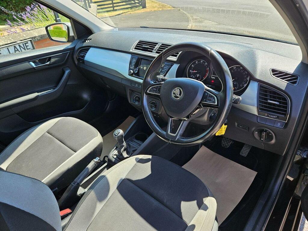 Skoda Fabia Hatchback 1.0 Colour Edition Euro 6 Ss 201 FY66WXU Black #2
