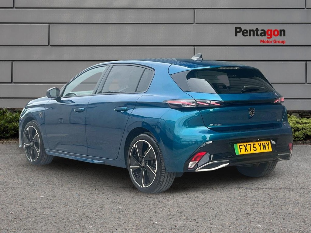 Peugeot 308 54Kwh Gt Hatchback 156 Ps FX75YWY Blue #2