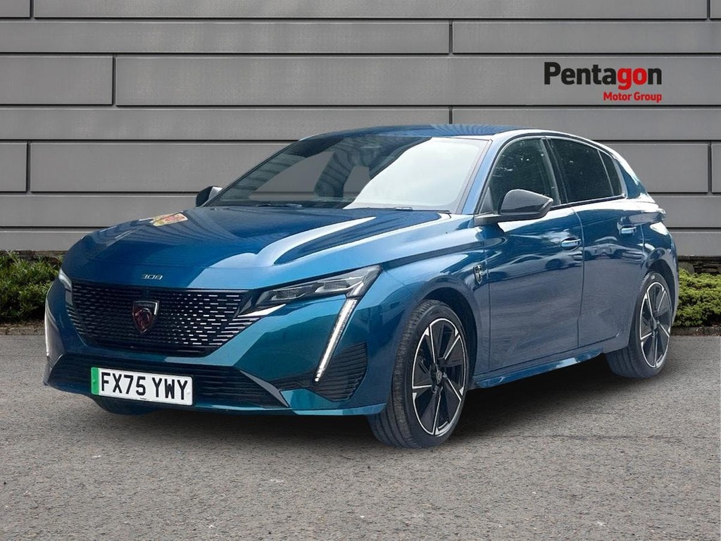 Peugeot 308 54Kwh Gt Hatchback 156 Ps FX75YWY Blue #3