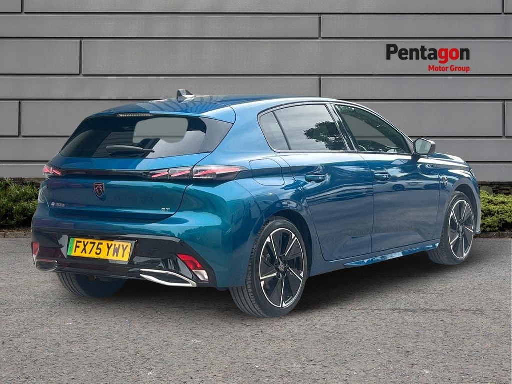 Peugeot 308 54Kwh Gt Hatchback 156 Ps FX75YWY Blue #4