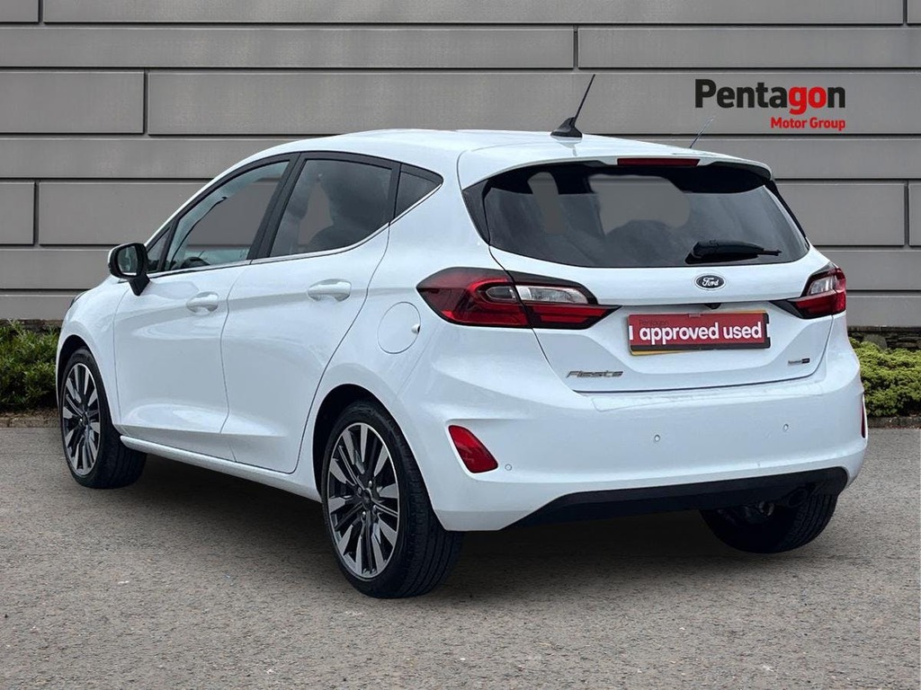Ford Fiesta 1.0T Ecoboost Mhev Titanium X Hatchback MW72HWZ White #2