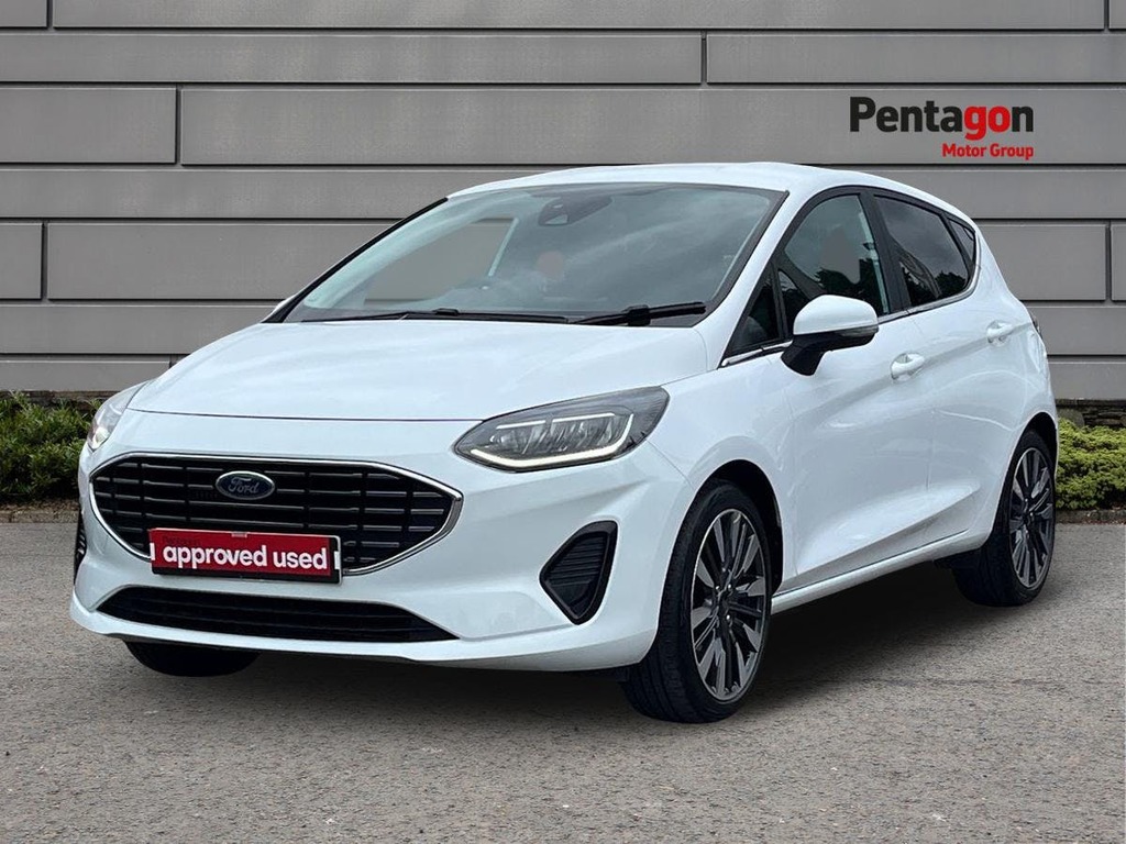 Ford Fiesta 1.0T Ecoboost Mhev Titanium X Hatchback MW72HWZ White #3