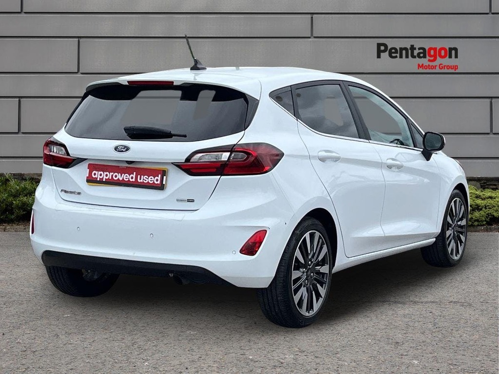 Ford Fiesta 1.0T Ecoboost Mhev Titanium X Hatchback MW72HWZ White #4