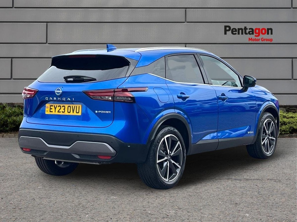 Nissan Qashqai 1.5 H E Power Tekna Suv Hybrid Eur EY23OVU Blue #4