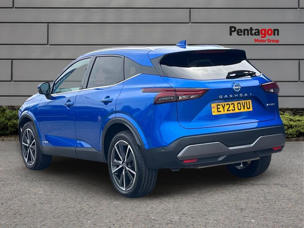 Nissan Qashqai 1.5 H E Power Tekna Suv Hybrid Eur EY23OVU Blue #2