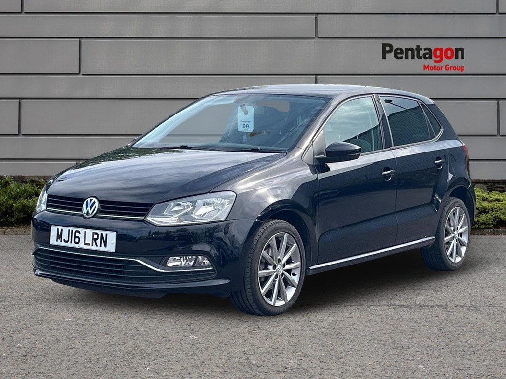 Volkswagen Polo 1.2 Tsi Bluemotion Tech Se Design Hatchback Pe MJ16LRN Black #3