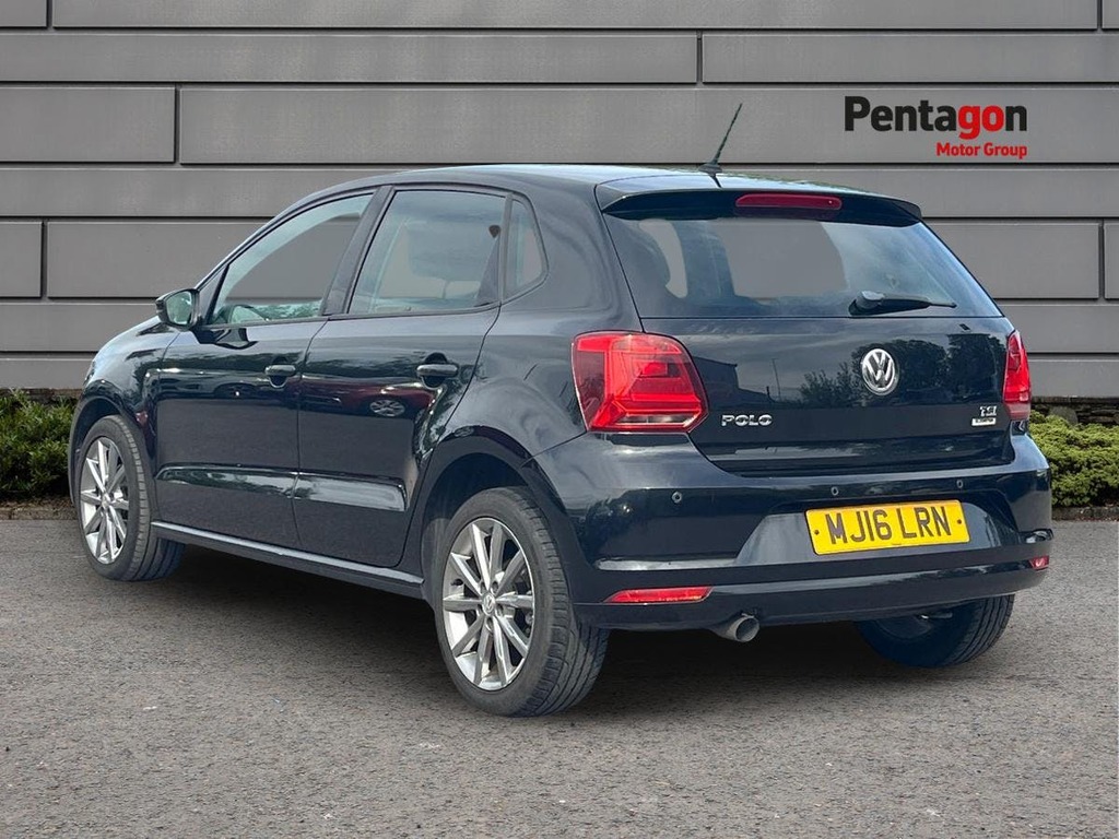 Volkswagen Polo 1.2 Tsi Bluemotion Tech Se Design Hatchback Pe MJ16LRN Black #2