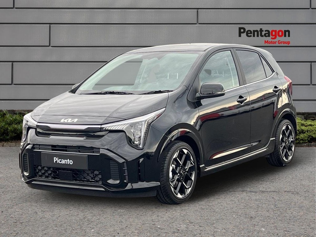 Kia Picanto 1.0 Gt Line S Hatchback Euro 6 YP26RZK Black #3