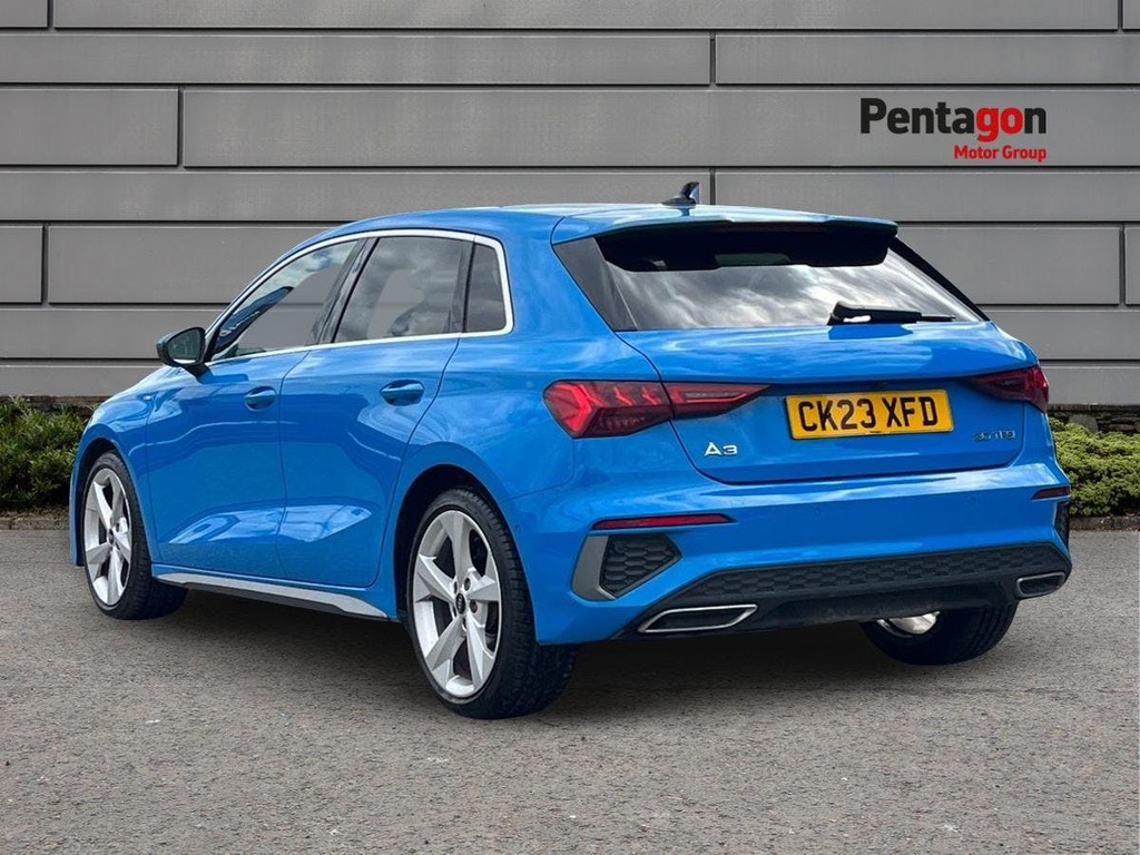 Audi A3 1.0 Tfsi 30 S Line Sportback S Tronic E CK23XFD Blue #2