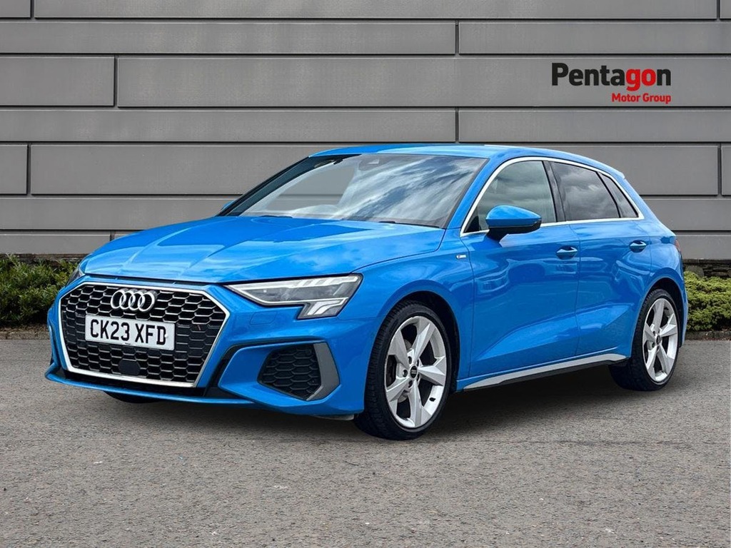 Audi A3 1.0 Tfsi 30 S Line Sportback S Tronic E CK23XFD Blue #3