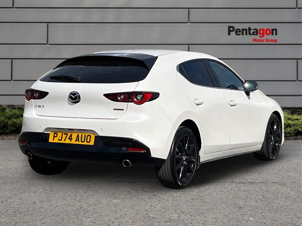 Mazda 3 2.0 E Skyactiv G Mhev Homura Hatchback PJ74AUO White #4