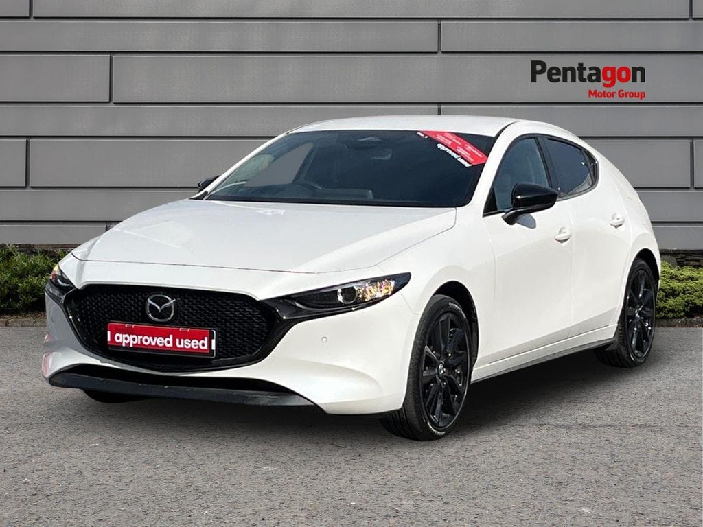 Mazda 3 2.0 E Skyactiv G Mhev Homura Hatchback PJ74AUO White #3