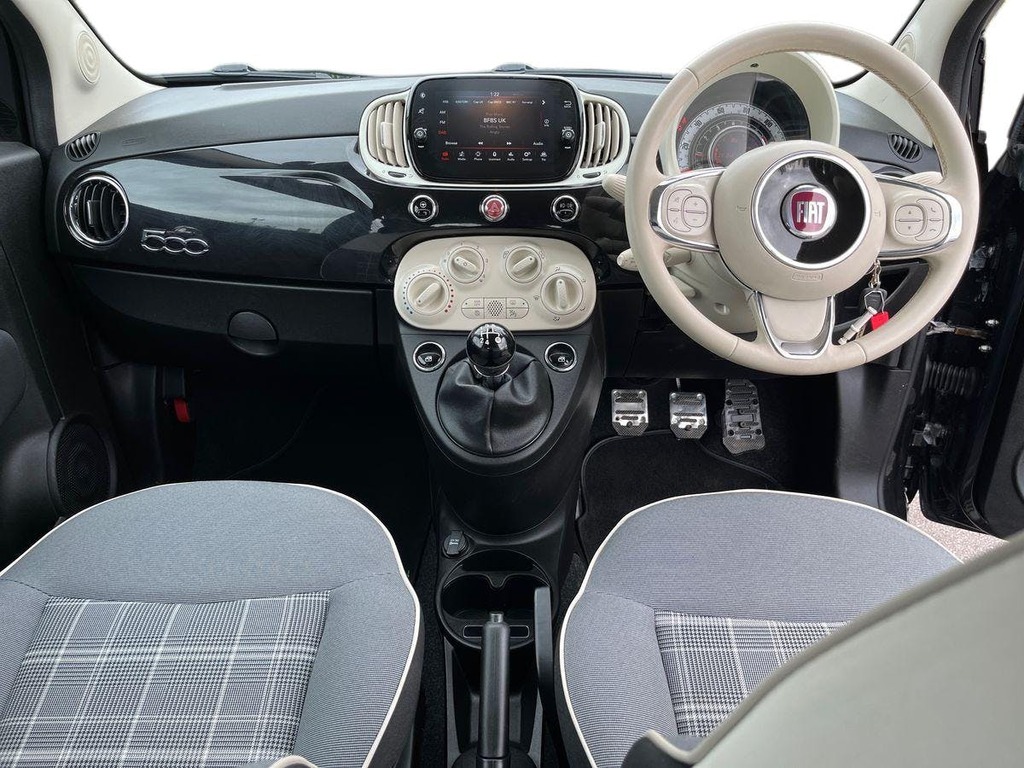 Fiat 500 1.2 Lounge Hatchback Euro 6 Ss MA20ZRG Black #6
