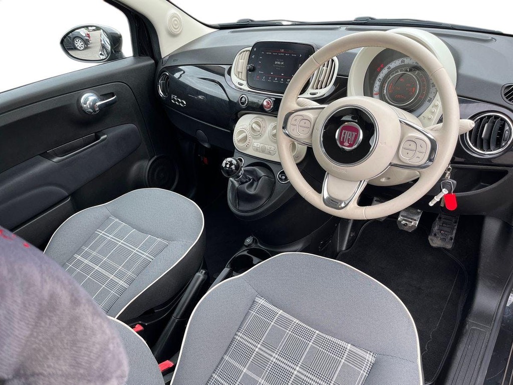 Fiat 500 1.2 Lounge Hatchback Euro 6 Ss MA20ZRG Black #5