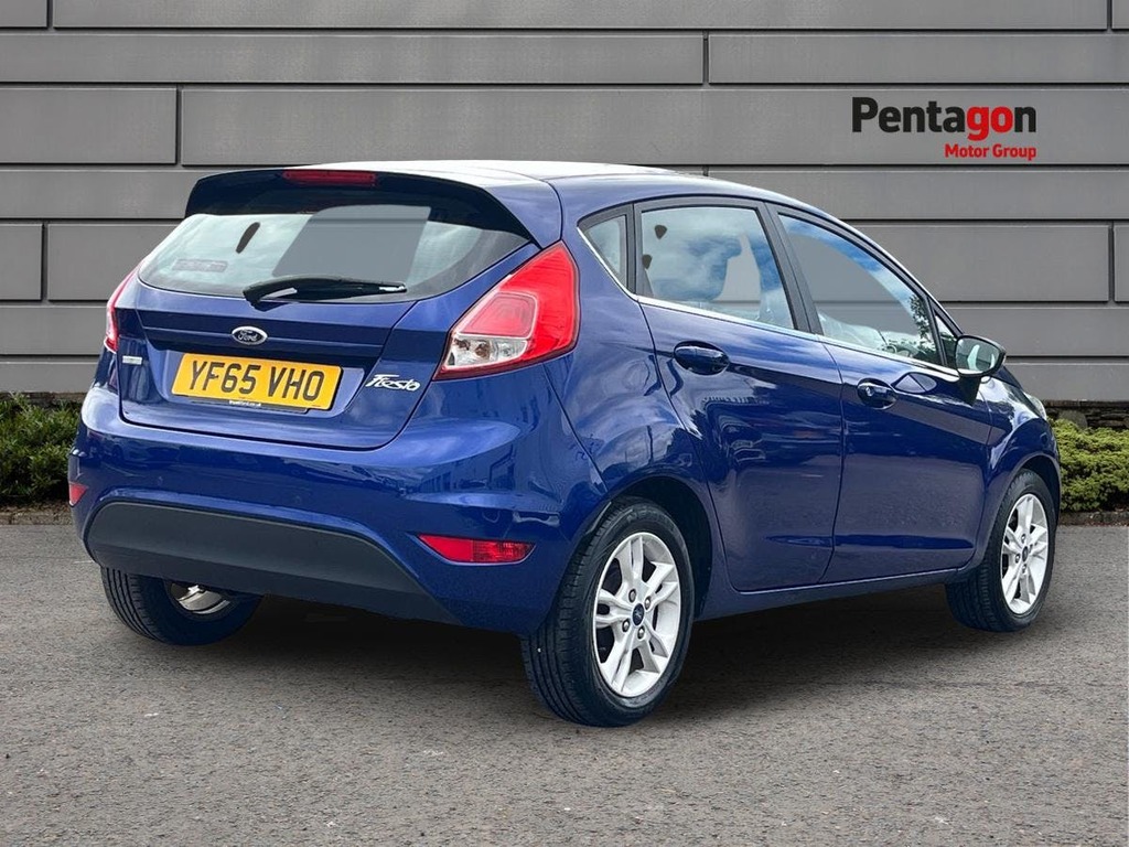 Ford Fiesta 1.0T Ecoboost Zetec Hatchback Eu YF65VHO Blue #4