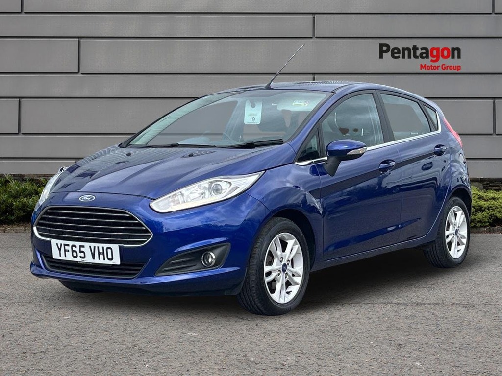 Ford Fiesta 1.0T Ecoboost Zetec Hatchback Eu YF65VHO Blue #3
