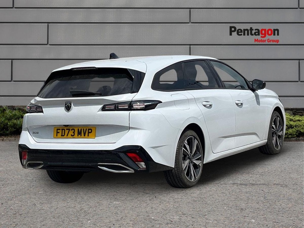 Peugeot 308 SW 1.2 Puretech Allure Estate Eat Euro 6 White #4