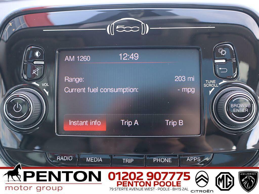 Fiat 500 1.2 Lounge -1 Owner Full Fiat Service Histor Red #9
