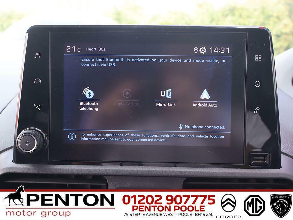 Peugeot Partner 1.5 Bluehdi 1000 Professional Premium Standard P CA23KWP White #2