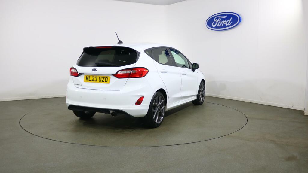 Ford Fiesta 1.0 Ecoboost St-line ML23UZO White #3