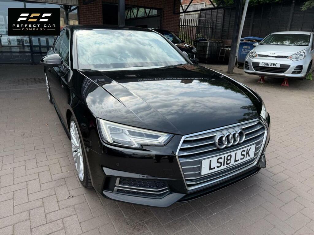 Audi A4 2.0 Tfsi S Line S Tronic Euro 6 Ss 2018 LS18LSK Black #3