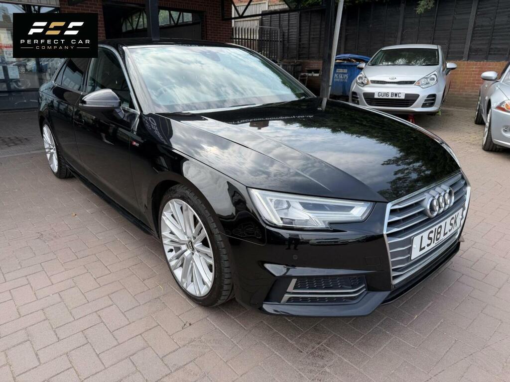 Audi A4 2.0 Tfsi S Line S Tronic Euro 6 Ss 2018 LS18LSK Black #2