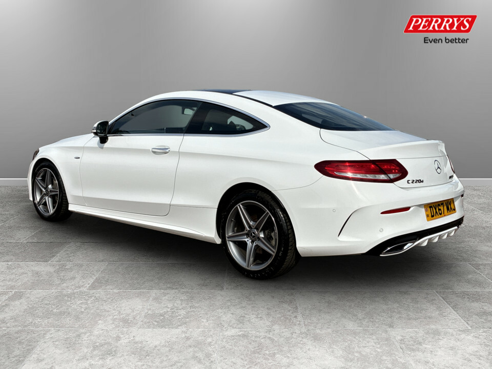 Mercedes-Benz C Class C220d Amg Line Premium Plus DX67MXJ White #5