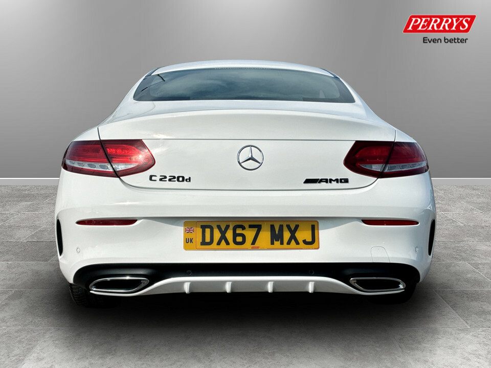 Mercedes-Benz C Class C220d Amg Line Premium Plus DX67MXJ White #6