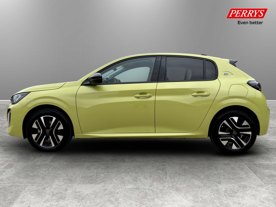 Peugeot e-208 100Kw Allure 50Kwh Yellow #4