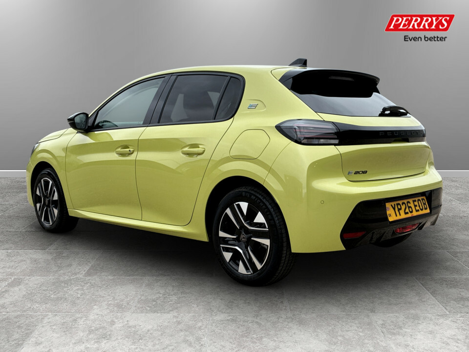 Peugeot e-208 100Kw Allure 50Kwh Yellow #5
