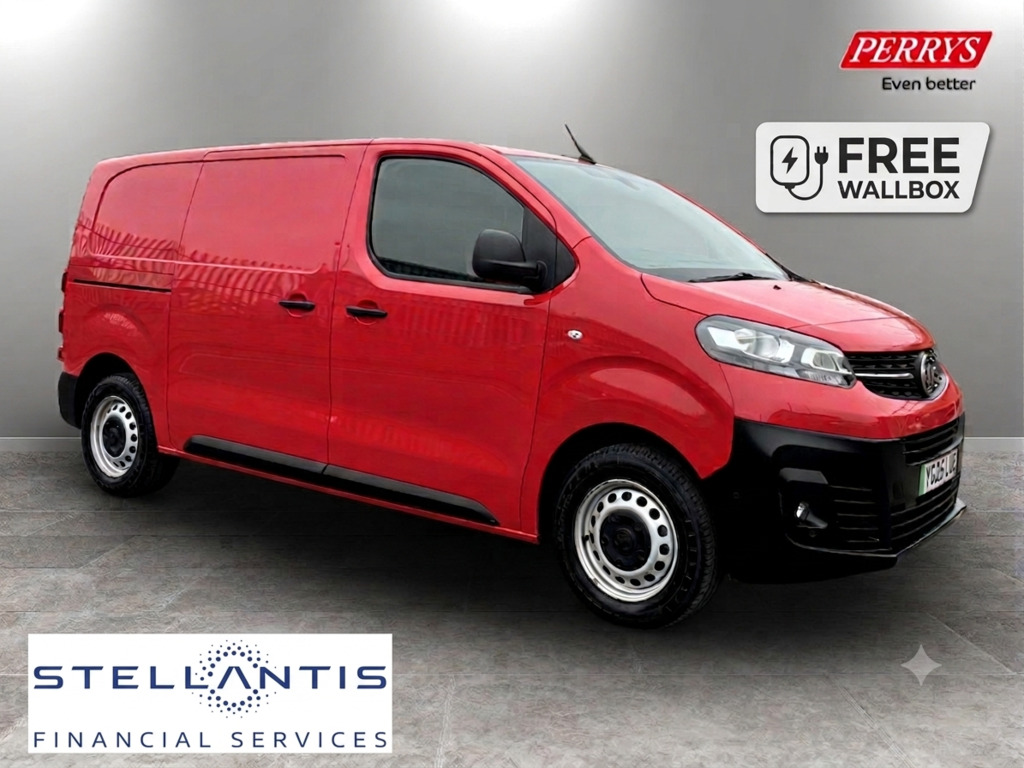 Vauxhall Vivaro 3100 100Kw Dynamic 50Kwh H1 Van Red