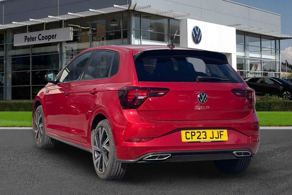 Volkswagen Polo 1.0 Tsi R-line Dsg CP23JJF Red #3