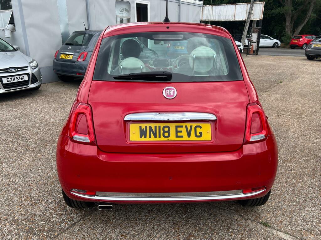 Fiat 500 1.2 Lounge Hatchback Euro 6 Ss Red #6