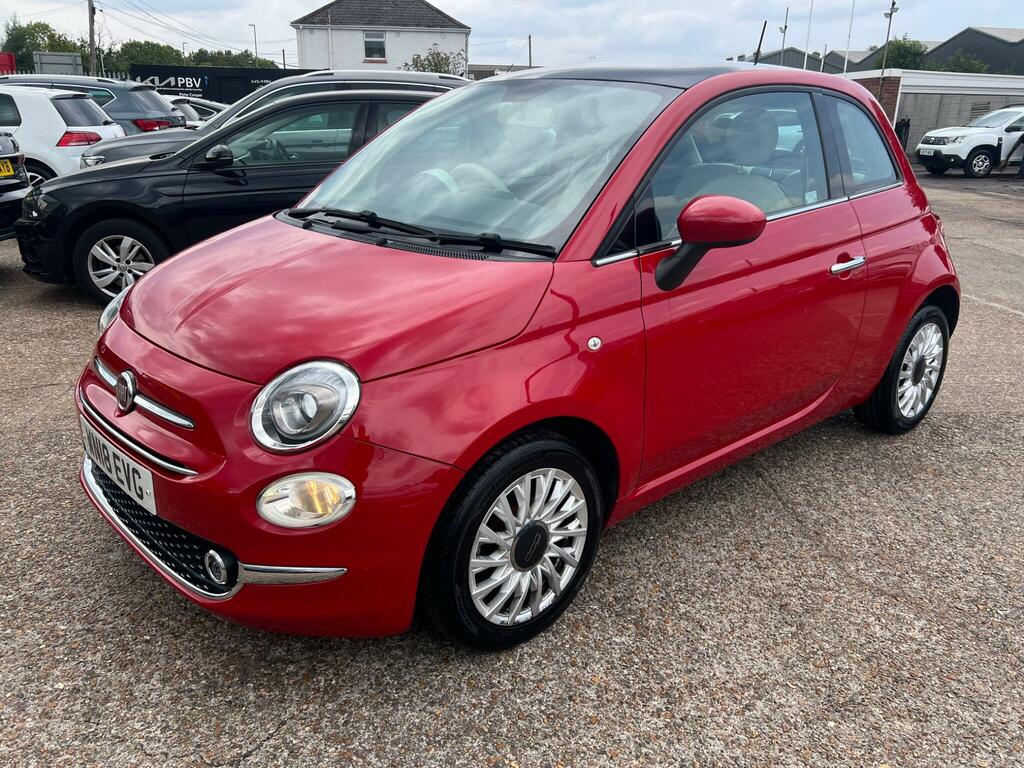 Fiat 500 1.2 Lounge Hatchback Euro 6 Ss Red #3