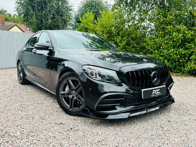 Mercedes-Benz C Class 2019 2.0 C300d Amg Line Premium Saloon Diese KM69FVZ Black #4