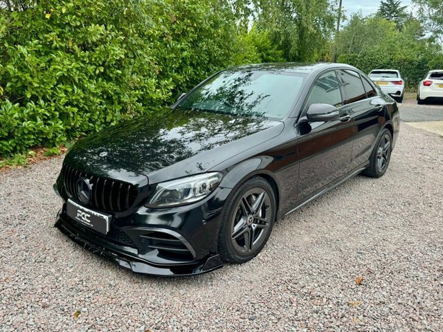 Mercedes-Benz C Class 2019 2.0 C300d Amg Line Premium Saloon Diese KM69FVZ Black #6