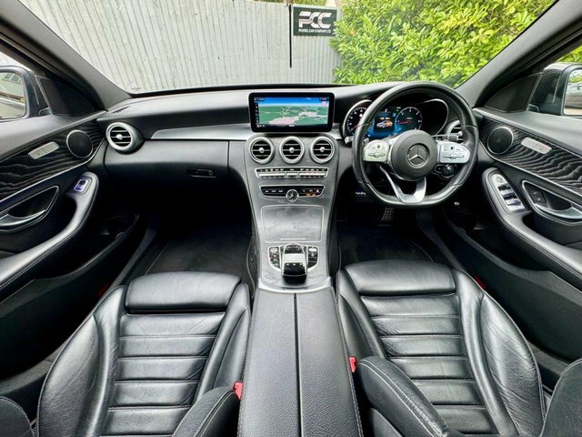 Mercedes-Benz C Class 2019 2.0 C300d Amg Line Premium Saloon Diese KM69FVZ Black #3