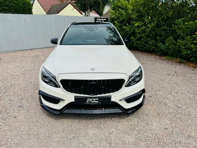 Mercedes-Benz C Class 2017 2.1 C250d Amg Line Premium Plus Estate KO66XRG White #5