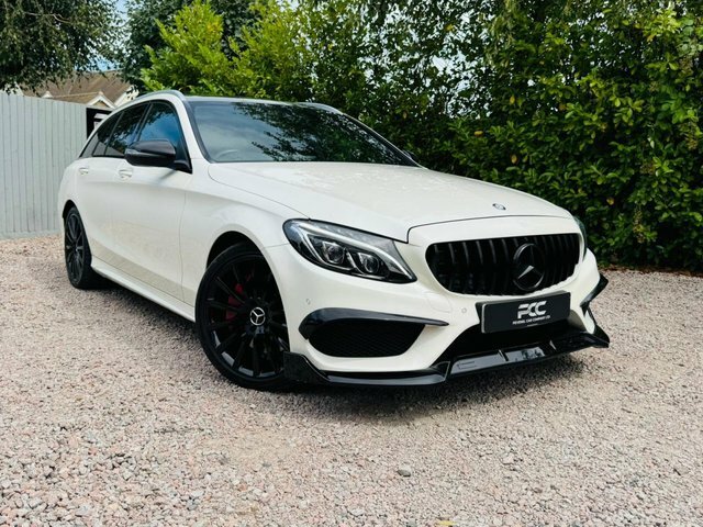 Mercedes-Benz C Class 2017 2.1 C250d Amg Line Premium Plus Estate KO66XRG White #4