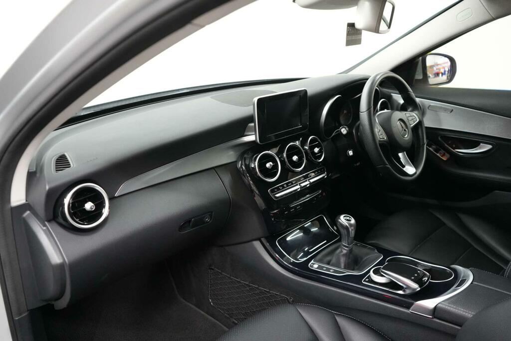 Mercedes-Benz C Class Saloon 2.1 C220 Bluetec Amg Line G-tronic Euro 6 Silver #12