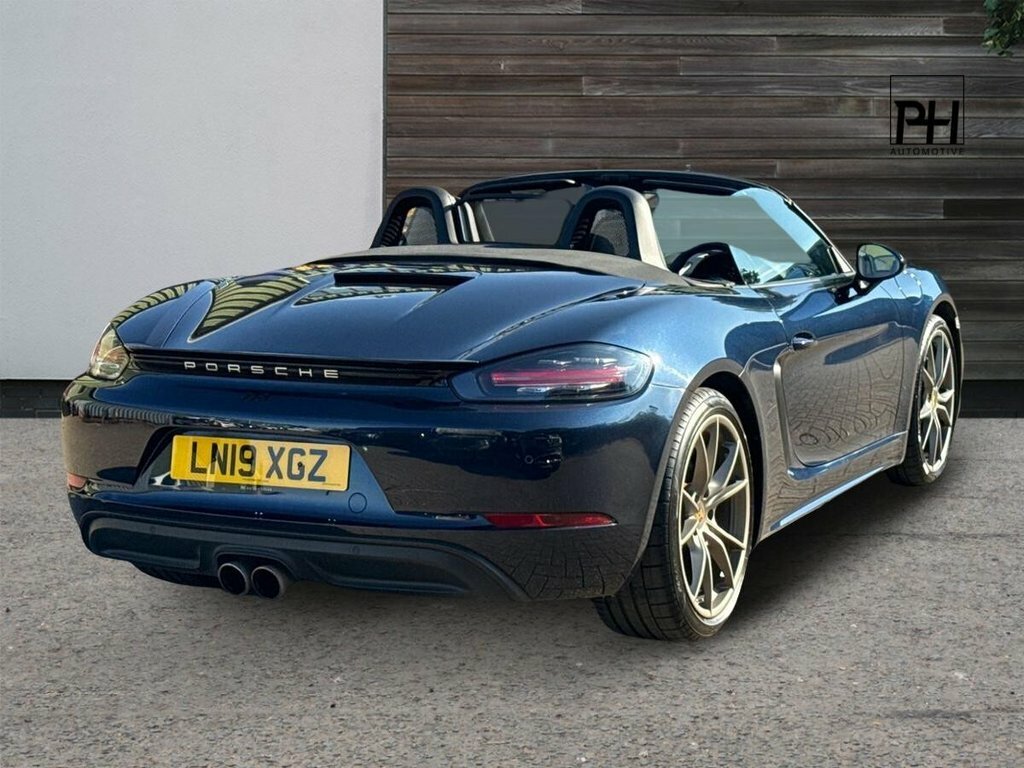 Porsche 718 Boxster Convertible Blue #3