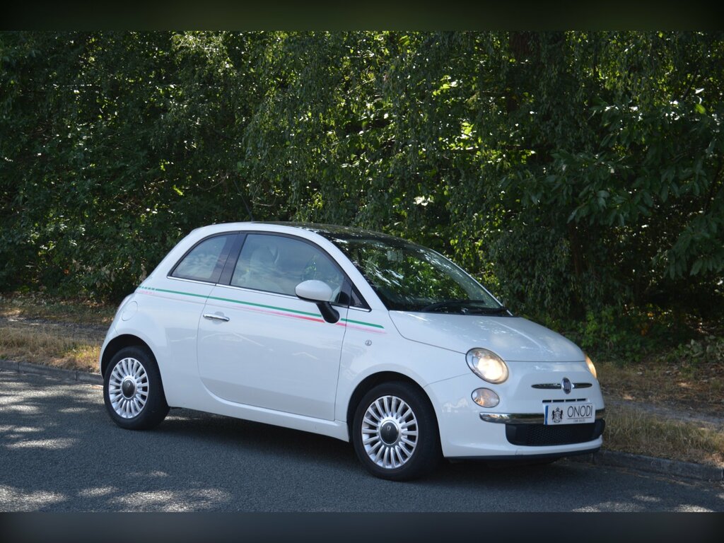 Fiat 500 1.2 Lounge Hatchback Euro 5 Ss White #5