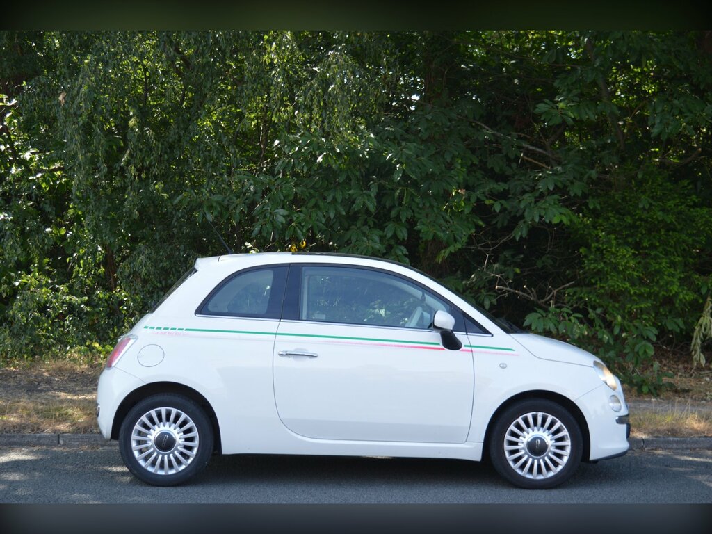 Fiat 500 1.2 Lounge Hatchback Euro 5 Ss White #6