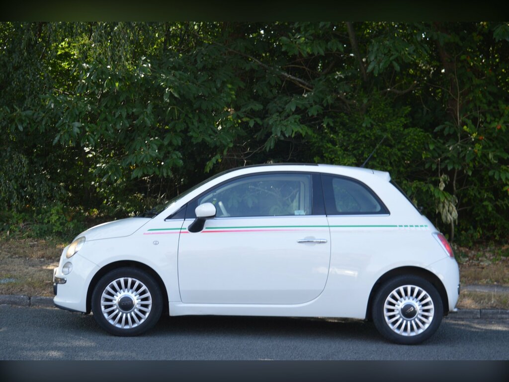 Fiat 500 1.2 Lounge Hatchback Euro 5 Ss White #3