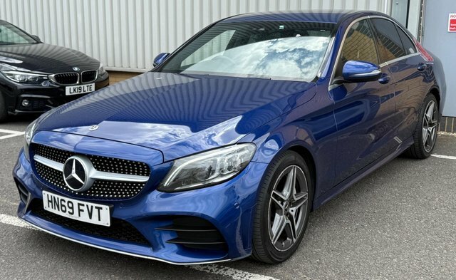 Mercedes-Benz C Class C300d Amg Line Premium HN69FVT Blue #3