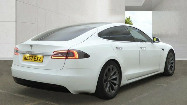 Tesla Model S Auto 5dr White #4