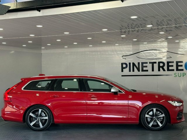 Volvo V90 2.0 D5 Powerpulse R-design Estate Red #4