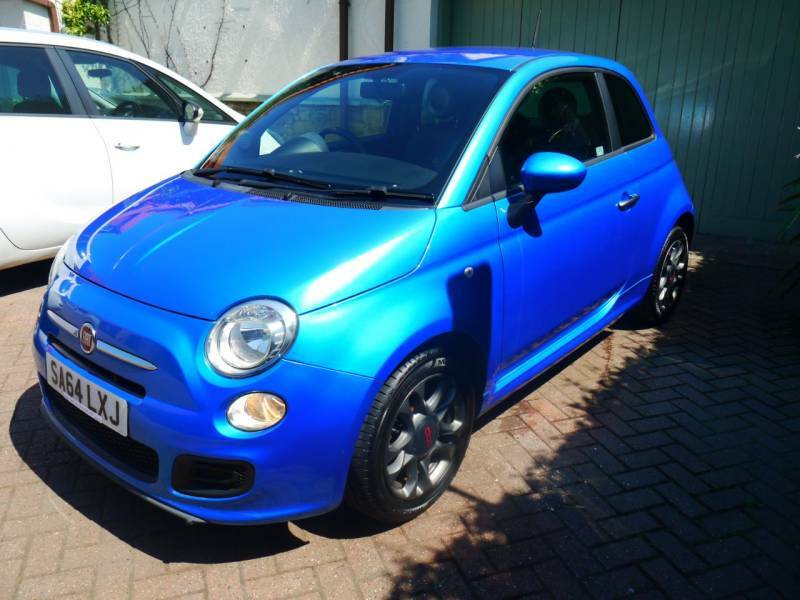 Fiat 500 1.2 S Low Mileage SA64LXJ Blue #3