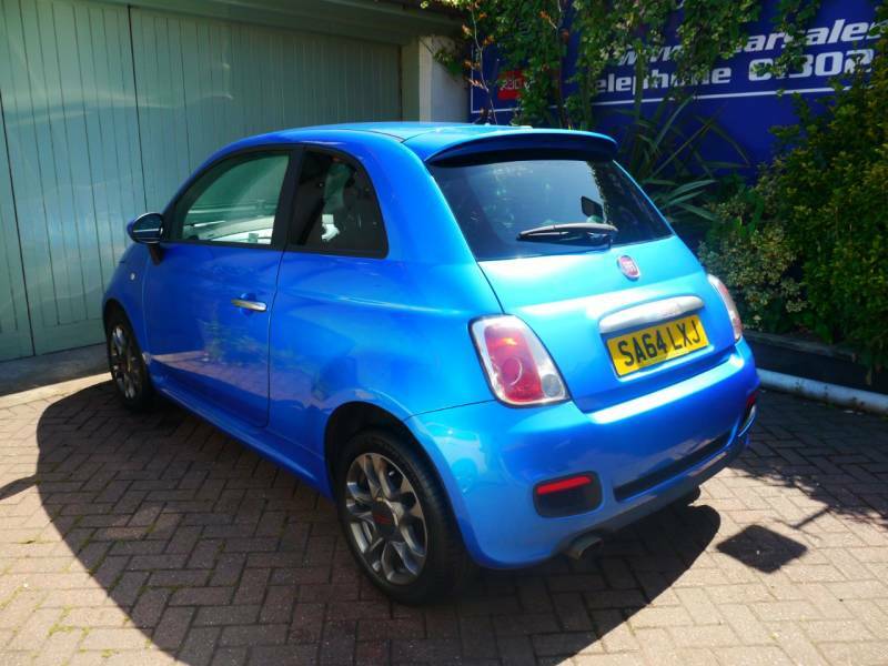 Fiat 500 1.2 S Low Mileage SA64LXJ Blue #4