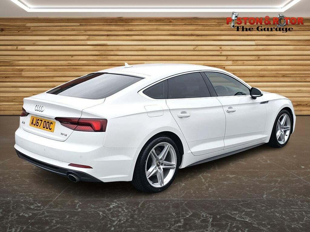 Audi A5 2.0 Tfsi S Line Sportback S Tronic Euro 6 Ss AJ67OOC White #5